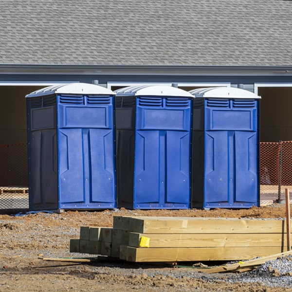 what is the expected delivery and pickup timeframe for the portable restrooms in Point Roberts